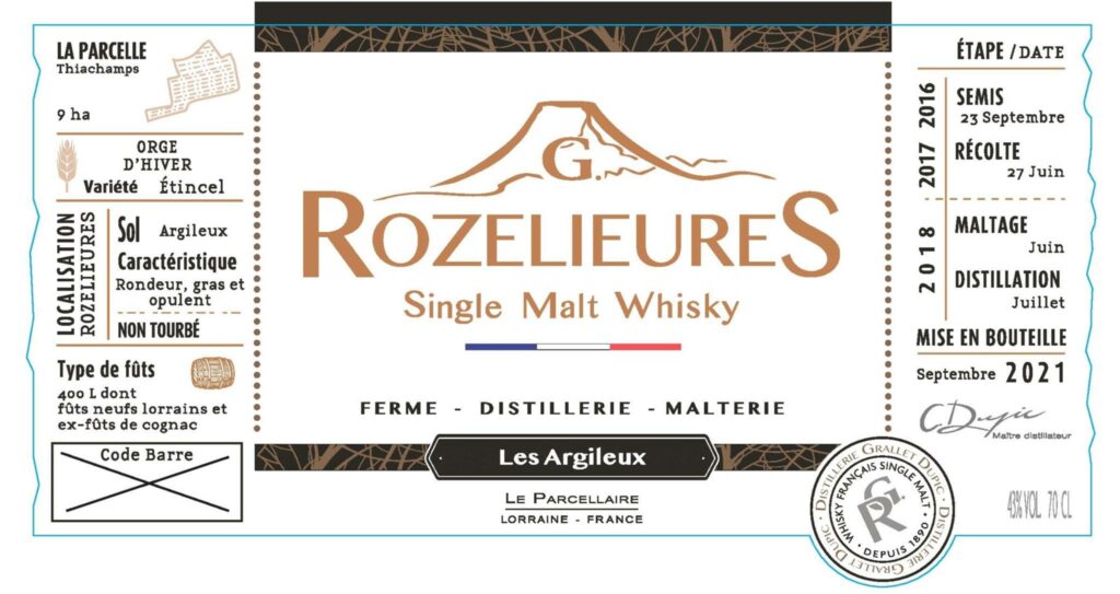 Rozelieures Single Malt Whisky Les Argileux - CAVEMAN