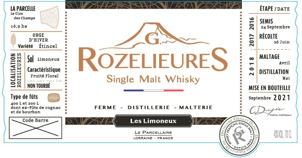 Rozelieures Single Malt Whisky Les limoneux - CAVEMAN